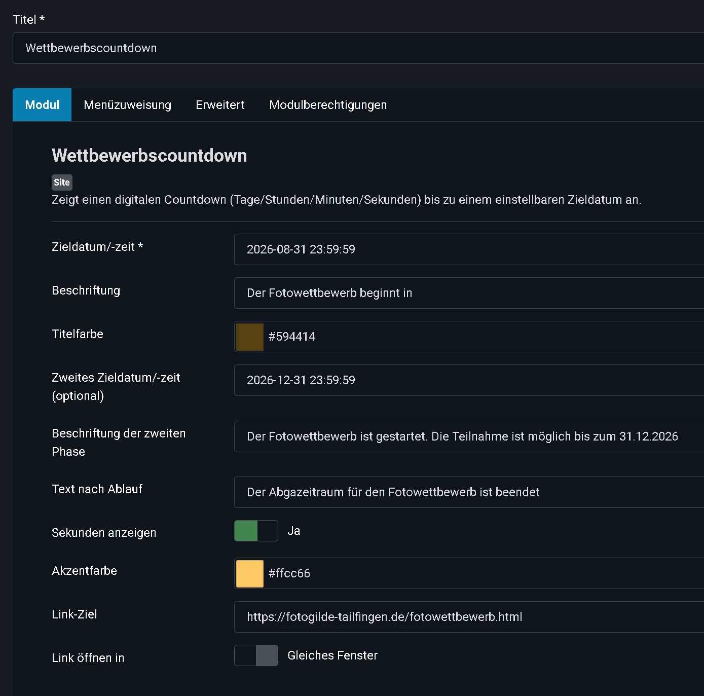 Countdowner Modul