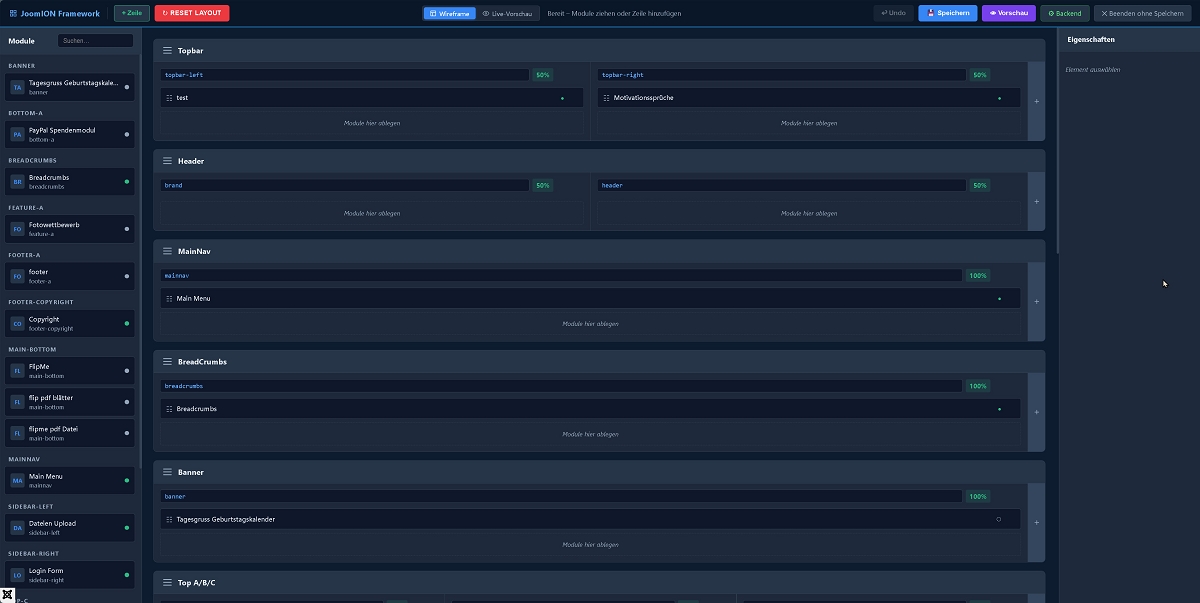 Der Framework Builder